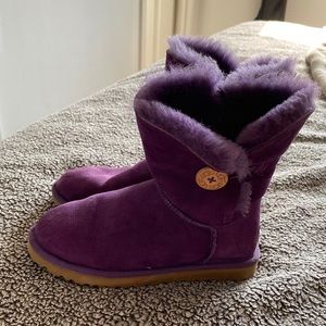 Purple UGG Bailey Button Boots